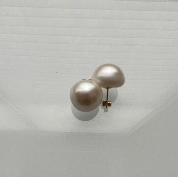 14K Gold  White Cultured Freshwater Pearl …