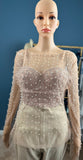 NLK Styles Diamond and Pearls Blouse over Blouse with lace corset