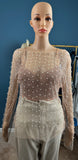 NLK Styles Diamond and Pearls Over size Blouse with Corset