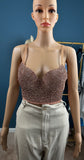 NLK Styles Diamond and Pearls Over size Blouse with Corset