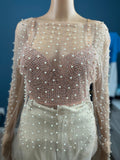 NLK Styles Diamond and Pearls Over size Blouse with Corset