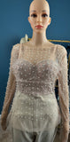 NLK Styles Diamond and Pearls Blouse over Blouse with lace corset