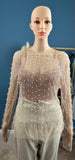 NLK Styles Diamond and Pearls Over size Blouse with Corset