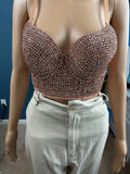 NLK Styles Diamond and Pearls Over size Blouse with Corset
