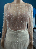 NLK Styles Diamond and Pearls Over size Blouse with Corset