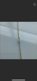 Open Heart Rope Anklet in 14k Yellow Gold