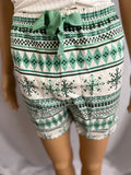 Tie Waist Flannel Shorts