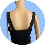 Square Neck Organic Cotton Blend Crop Tank