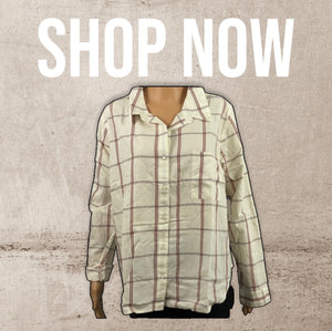Plaid Long Sleeve Cotton Button Up Shirt B…