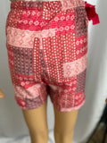 Tie Waist Flannel Shorts