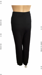 Ribbed Wide Leg Pull-On Pants