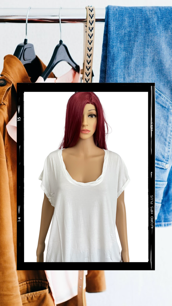 Twist Neck Detail T-Shirt