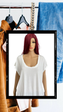 Twist Neck Detail T-Shirt