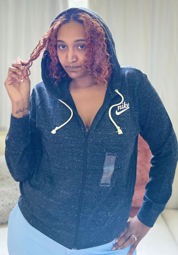 Plus Size Sportswear Gym Vintage Hoodie