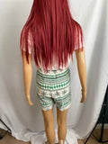 Tie Waist Flannel Shorts
