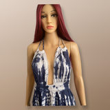 Tie Dye Maxi Halter Dress