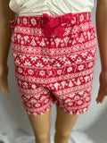 Tie Waist Flannel Shorts