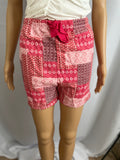 Tie Waist Flannel Shorts