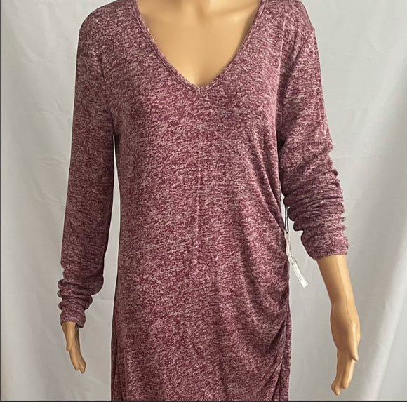 Side Rouched Knit Dress