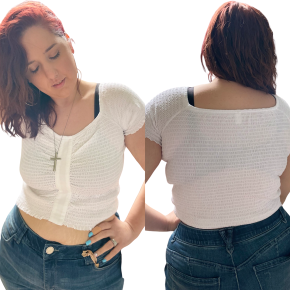 Smocked Off the Shoulder Top BP.