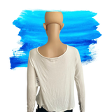 Semi Sheer Long Sleeve Knit Top