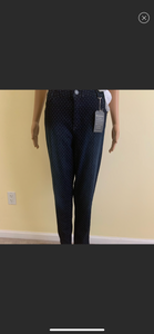 Dot Pattern Ankle Skinny Jeans WIT …