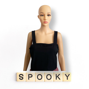 Square Neck Organic Cotton Blend Crop Tank