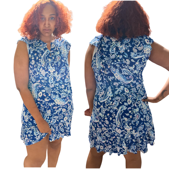 Printed Ruffle-Trim Nightgown by Ralph Lauren