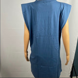 Shoulder Pad Jersey Knit Shift Dress ONE ONE SIX