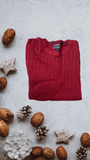 Men's Cable-Knit Elk Sweater,