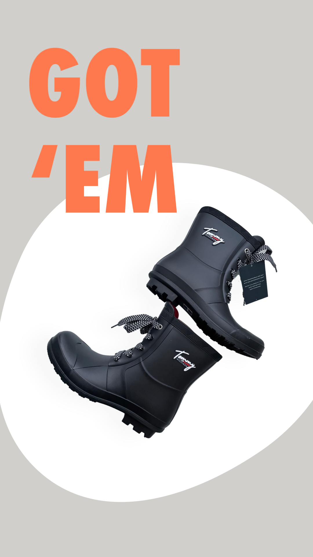 Tommy hilfiger hot sale rain booties