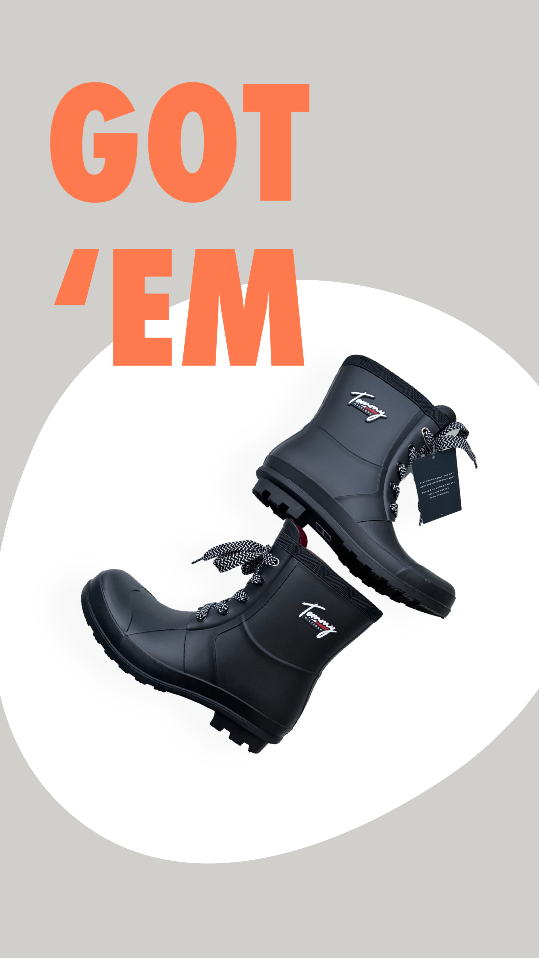 Tommy hilfiger 2025 rain booties