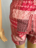 Tie Waist Flannel Shorts
