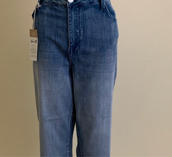 High Rise Breezy Crop Jeans (Plus S…