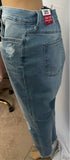 DISTRESSED HIGH RISE FIT JEAN