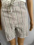 Drawstring Fray Hem Shorts ROYALTY FOR ME