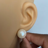 14K Gold  White Cultured Freshwater Pearl …
