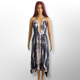 Tie Dye Maxi Halter Dress
