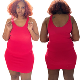 Racerback Bodycon Midi Dress VELVET TORCH