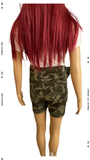 Dual Button Twill Shorts ROYALTY FOR ME