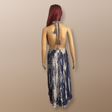 Tie Dye Maxi Halter Dress