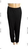 Ribbed Wide Leg Pull-On Pants