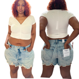 Bombshell Cutoff Denim Shorts