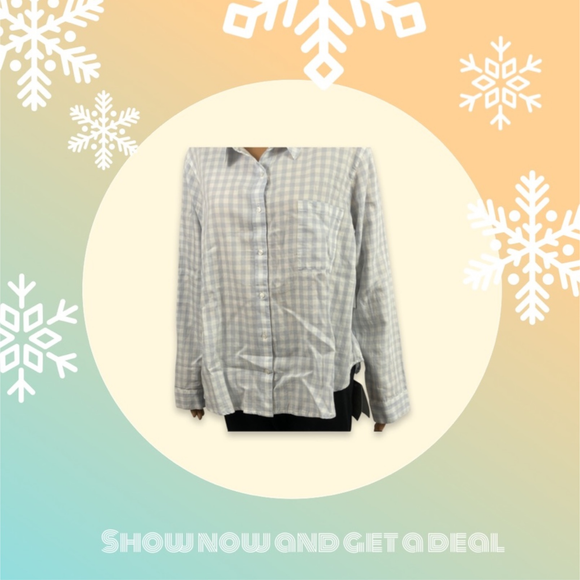 Plaid Long Sleeve Cotton Button Up Shirt B…