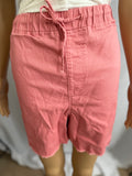 Drawstring Fray Hem Shorts ROYALTY FOR ME