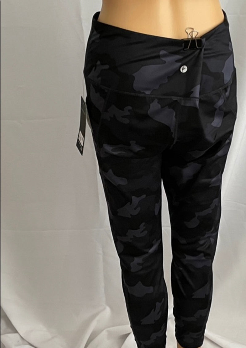Yogalicious Lux black camo camouflage leggings yoga pants Size