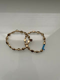 Set of 2 Initial Beaded Bracelets