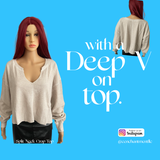 Split Neck Crop Top