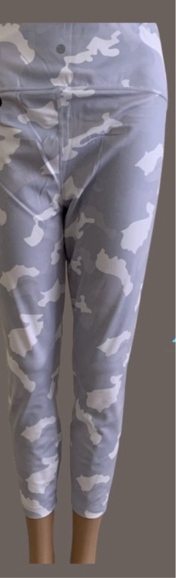 - Lux Camo High Waisted Ankle Leggings yoga