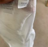 GAUZE SLIT-SLEEVE DOLMAN TOP
